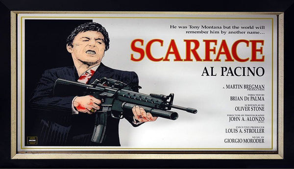 Al Pacino Scarface Framed Mirror