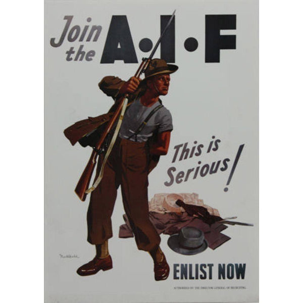 WW1 Enlistment AIF Poster