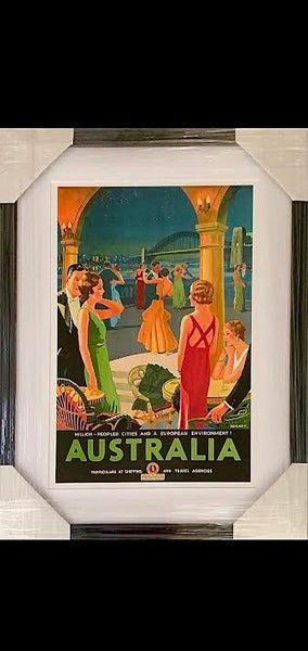 Australian Art - Sydney Australia 1932 - Vintage Poster/Framed