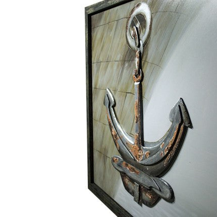 3D Anchor Framed Canvas