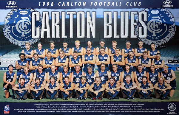 Carlton 1998 Team Poster