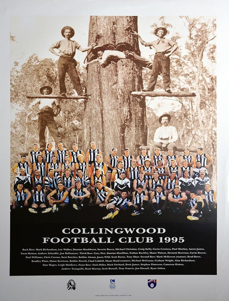 Collingwood 1990 Premiers Team Poster Framed