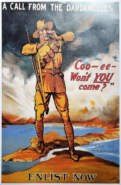 WW1 Enlistment Dardanelles Poster