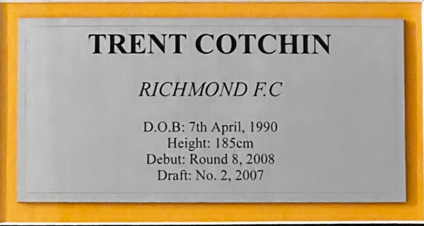 RICHMOND-Trent Cotchin Signed 2017 Premiership Jersey Framed