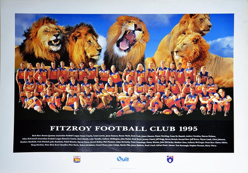 Fitzroy 1995 Team Poster
