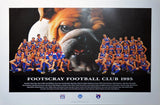 Footscray 1995 Team Poster