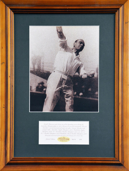TENNIS-"Kooyong Collection" - Jack Crawford Framed Photograph