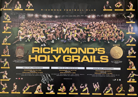 Richmond Tigers 2019 Premiership Team Signed Jumper With Cards