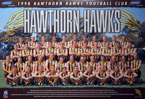 Hawthorn 1998 Team Poster