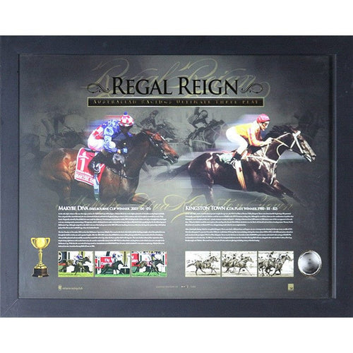 HORSE RACING-Regal Reign Framed Print
