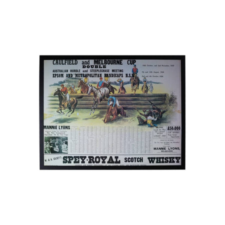 HORSE RACING-VRC Derby - 150th Anniversary Framed