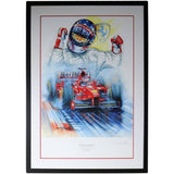CAR RACING-Michael Schumacher Victory Print