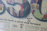 FITZROY-Paul Roos 350 Newpaper article Framed
