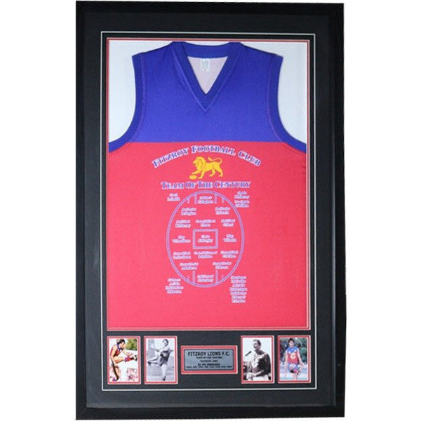 Fitzroy FC Jersey Team of the Century Framed