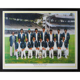 Indian Cricket Team - World Cup Champions 1983 Framed