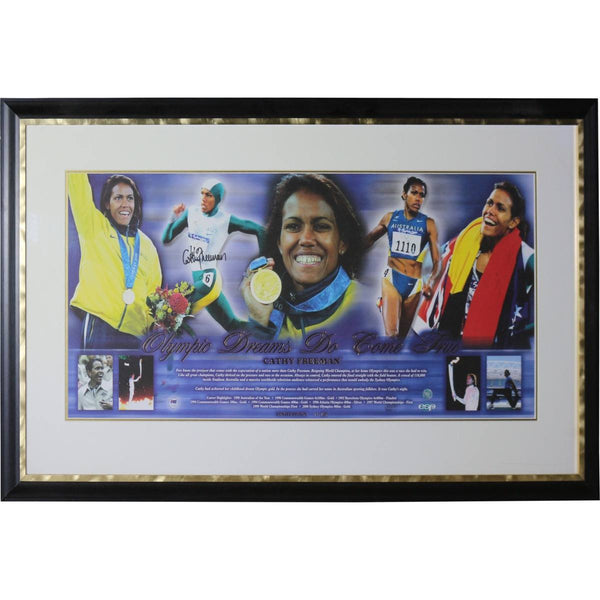Olympic Dreams Do Come True - Cathy Freeman Signed And Framed