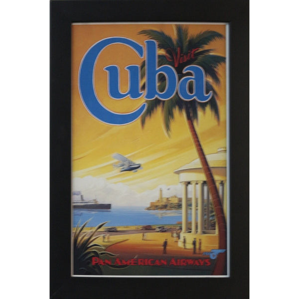 GENERAL-Cuba - Vintage Pam An Poster Framed