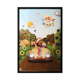 Giggle And Hoot Poster- Framed