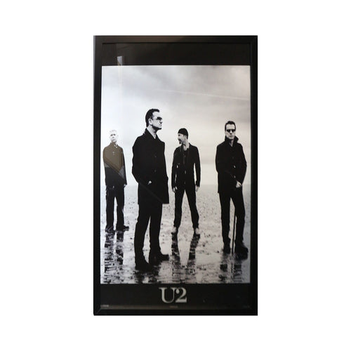 MUSIC-U2 Band Black And White Poster - Framed