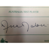 Australian Test Cricketer Card Signed - Mick Malone