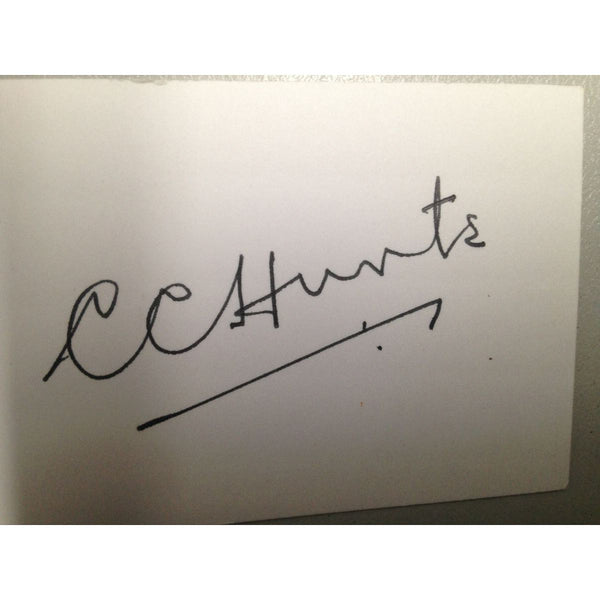 West Indies Test Cricketer Card Signed - Conrad Hunte