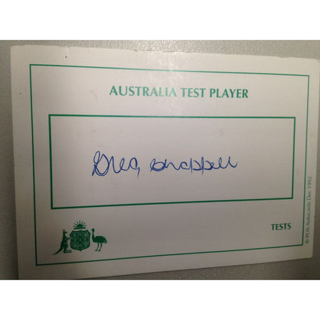 Australian Test Cricketer Card SIGNED - Jim de Courcy