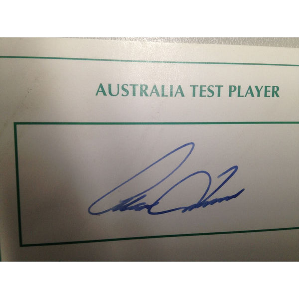 Australian Test Cricketer Card Signed - Alan Turner