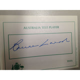 Australian Test Cricketer Card Signed - Bruce Laird