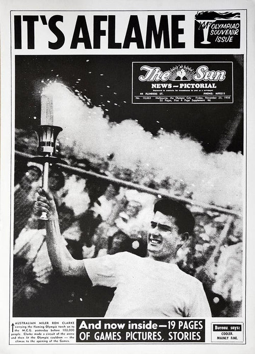 The Sun 1956 Olympic Souvenir Print