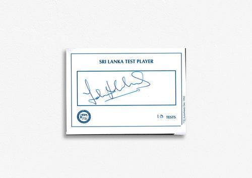 Sri Lanka Test Cricketer Card Signed - J. Mubarak