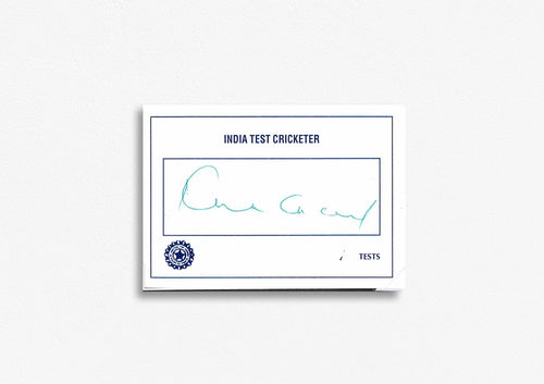 Indian Test Cricketer Card Signed - Kirti Azad