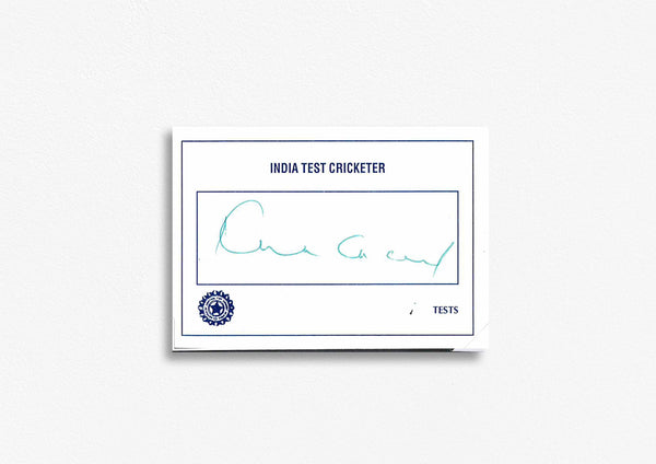 Indian Test Cricketer Card Signed - Kirti Azad