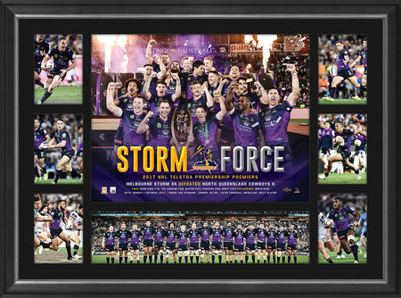 NRL- COWBOYS 2015 PREMIERS 'WE ARE THE NORTH' FRAME