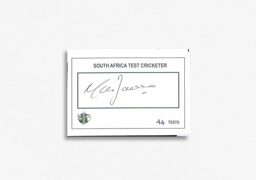 South African Test Cricketer Card Signed - Mark Boucher