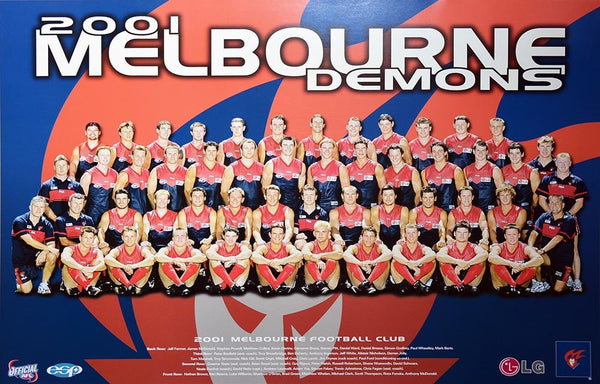Melbourne 2001 Team Poster