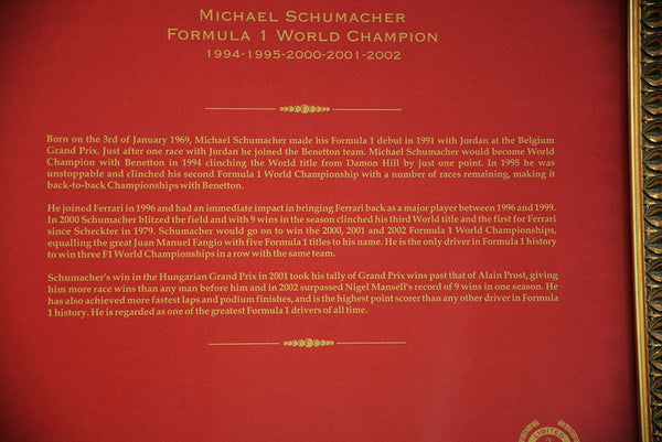 Michael Schumacher World Champion Tribute
