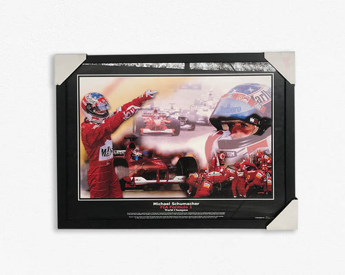 CAR RACING-Michael Schumacher FIA Formula 1 Poster framed