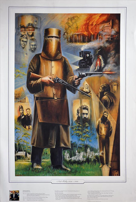 GENERAL-Ned Kelly Bush Lands Painting Print