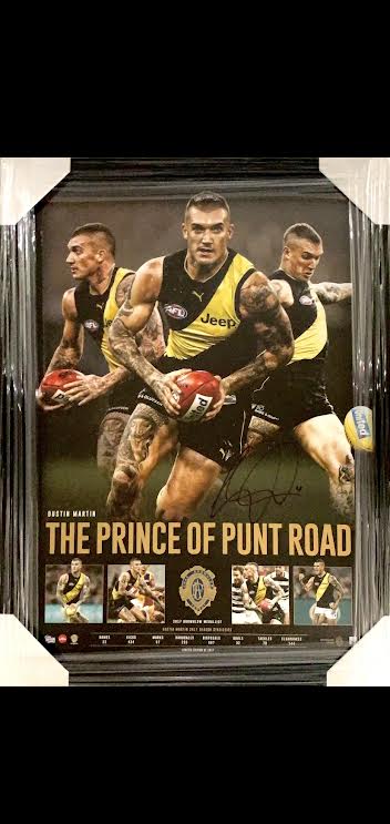 Richmond 2019 Mark Knight Poster Signed By Dustin Martin Framed