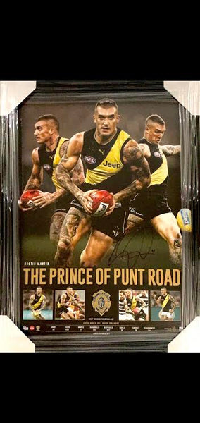 Richmond-Dustin Martin "Prince Of Punt Rd" Signed By Dustin Martin/Framed