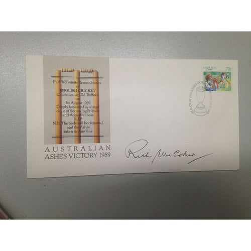 Australian Ashes Victory 1989 Signed Envelope Rick McCosker
