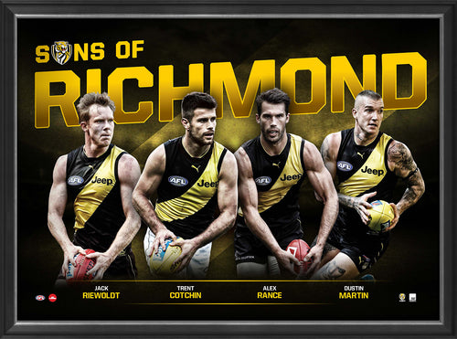SONS OF RICHMOND - PLAYER POSTER FRAMED
