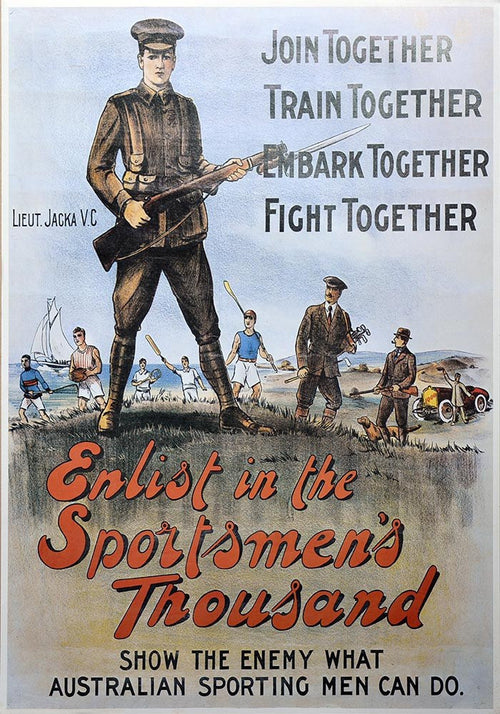 WW1 Enlistment Sportsmen's Poster