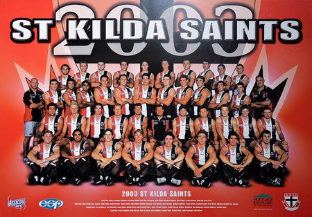St Kilda Football Club 2016 Team Poster Framed