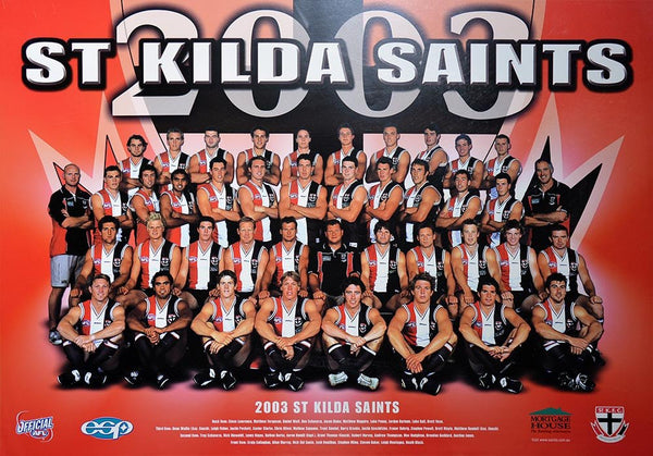 St Kilda 2003 Team Poster