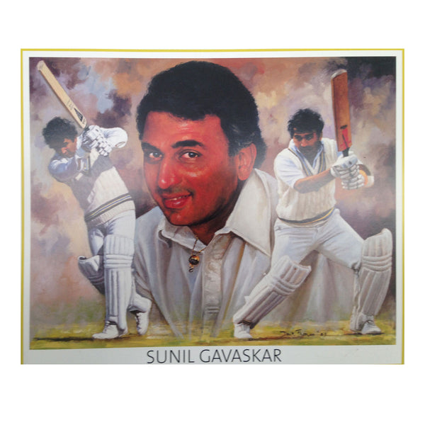 CRICKET-SUNIL GAVASKAR PRINT