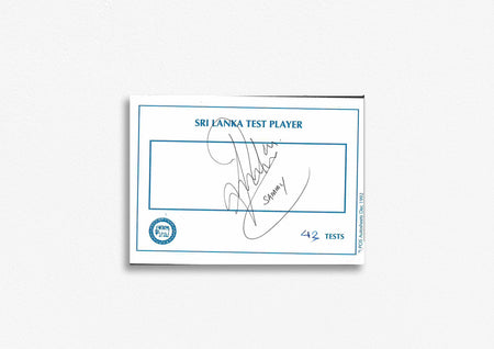 Indian Test Cricketer Card Signed - Parthic Patel