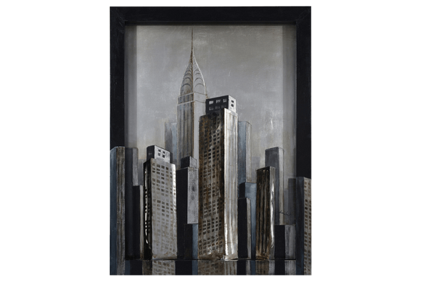 3D - Tall Buildings  Canvas