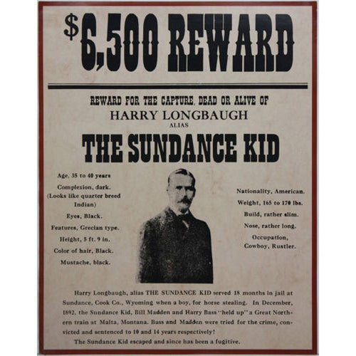 MOVIES-Wanted Dead or Alive The Sundance Kid Poster