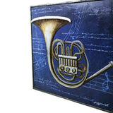 3D Trombone Framed Canvas